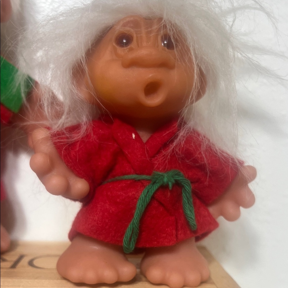 Vintage Troll Doll in Red Robe
